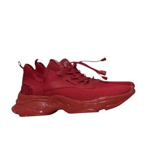 Steve Madden NY90 Myles Red Chunky Rhinestone Sneakers Women's Size 9M